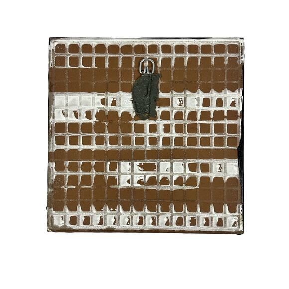 RC Gorman Tile Artist Navajo Hand Painted Tile "Chile Picker"-Rare Blue 2968/RG - Picture 6 of 7